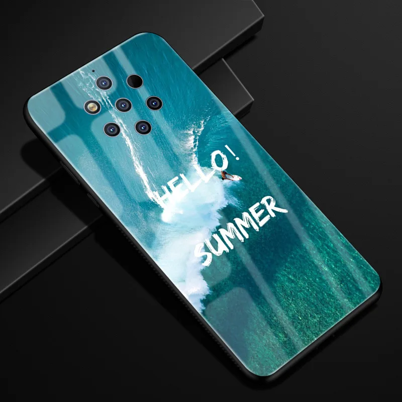 2 Для Nokia 9 PureView чехол из закаленного стекла Жесткий PC задняя крышка для Nokia 9 Pure View чехлы для телефонов силикон бампер для Nokia9 PureView - Цвет: 2