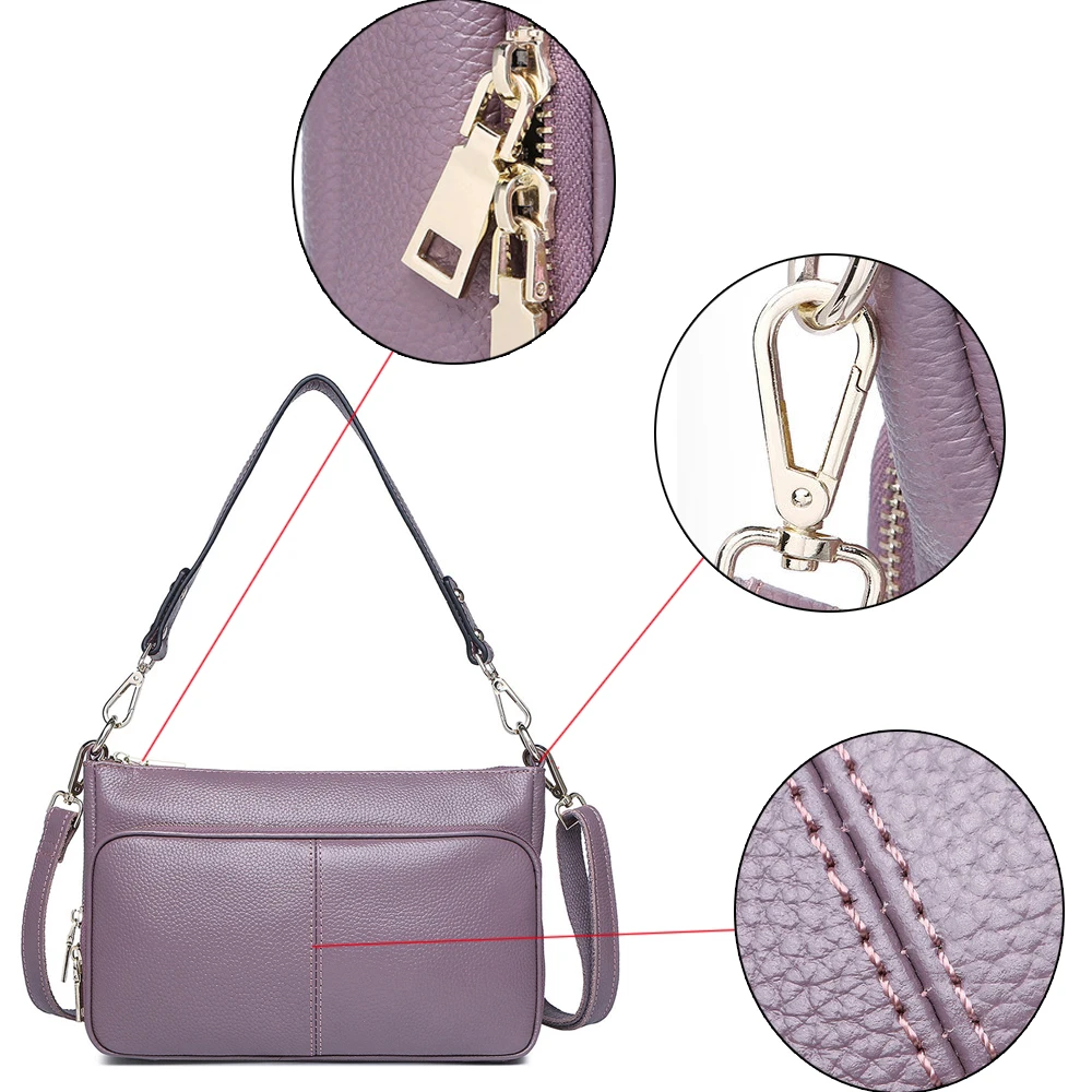 HMILY женская сумка-мессенджер из натуральной кожи сумка Милая натуральная кожа на