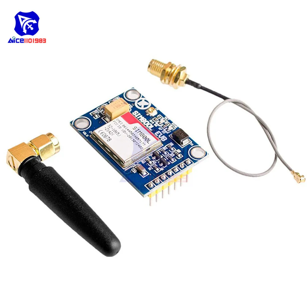 Беспроводной модуль GSM GPRS с антенной IPX для Arduino diymore SIM800L Bluetooth Ver 3 0 | Электронные