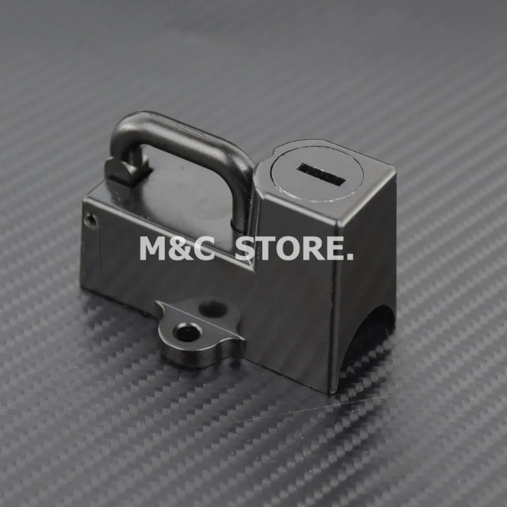 MC STORE универсальные аксессуары для мотоциклов мотоциклетный шлем замок для Harley хром черный 7/8 ''трубка