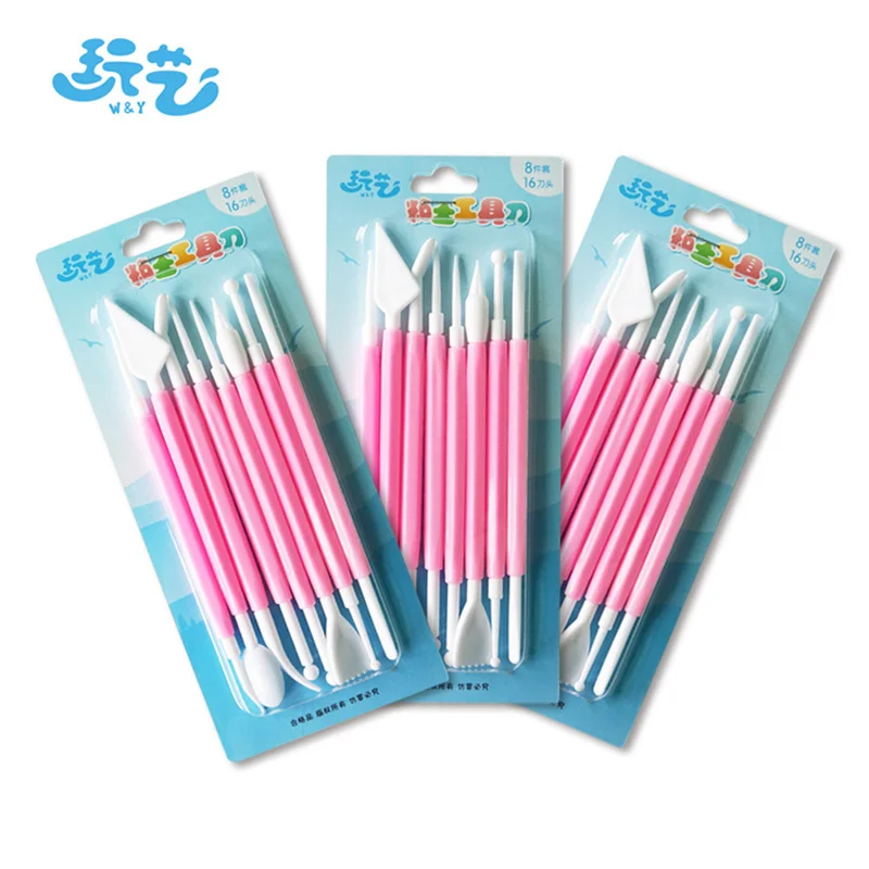 8 шт./компл. пластиковая Лепка полимерная глина форма скульптура набор для