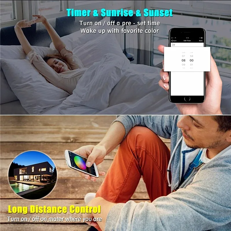 Wifi Bluetooth RGB RGBW волшебный домашний светодиодный контроллер Мини DC 5 в 12 В 24 с RF 21Key IR