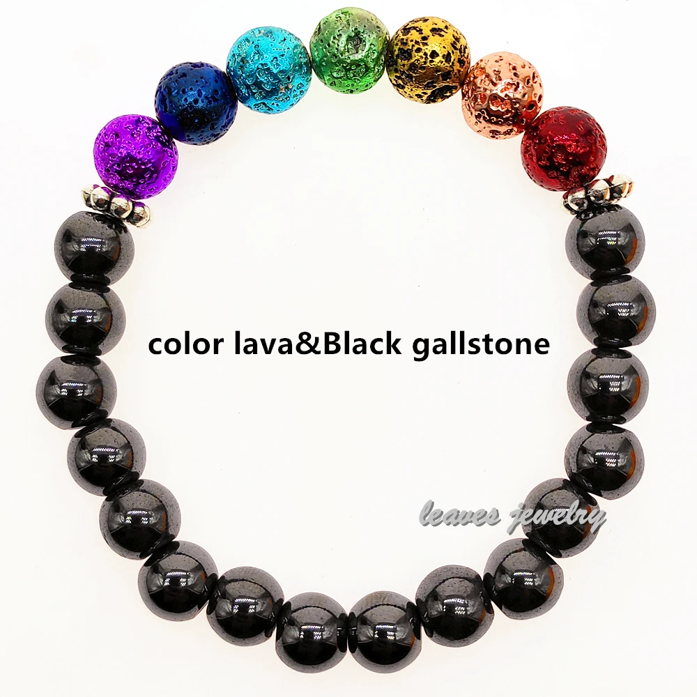 no design 7 Chakra Bracelet Men Healing Balance Beads Reiki Buddha Prayer 15style Natural Stone Yoga For Women dropship | Украшения и