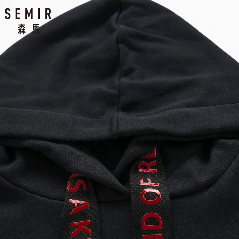 SEMIR/Женская толстовка с капюшоном и карманом кенгуру спортивный пуловер