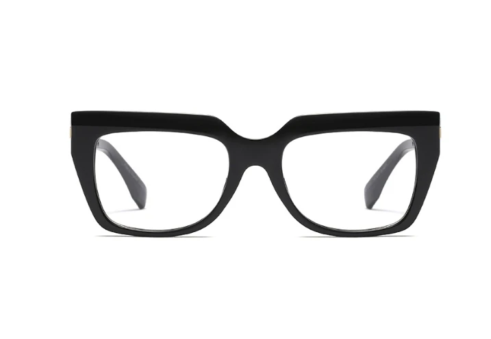 C6 black clear Ретро квадратные очки оправа для мужчин и женщин Оптические модные компьютерные очки 45676 - Цвет оправы: C6 black clear