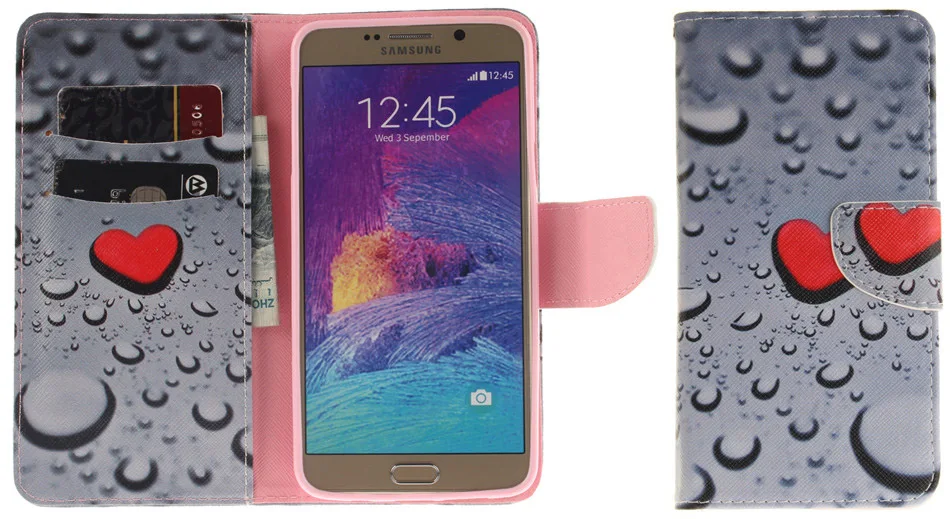 B42 Орхидея кожаный флип-чехол для телефона кошелек чехол для samsung Galaxy S6 S7 Edge S8 S9 Plus Core Prime G360 Note 4 5 8 9 Coque Capa