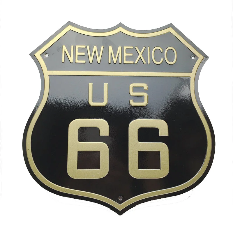 10 дюймов США ROUTE 66 украшение для стен винтажный металлический номерной знак арт