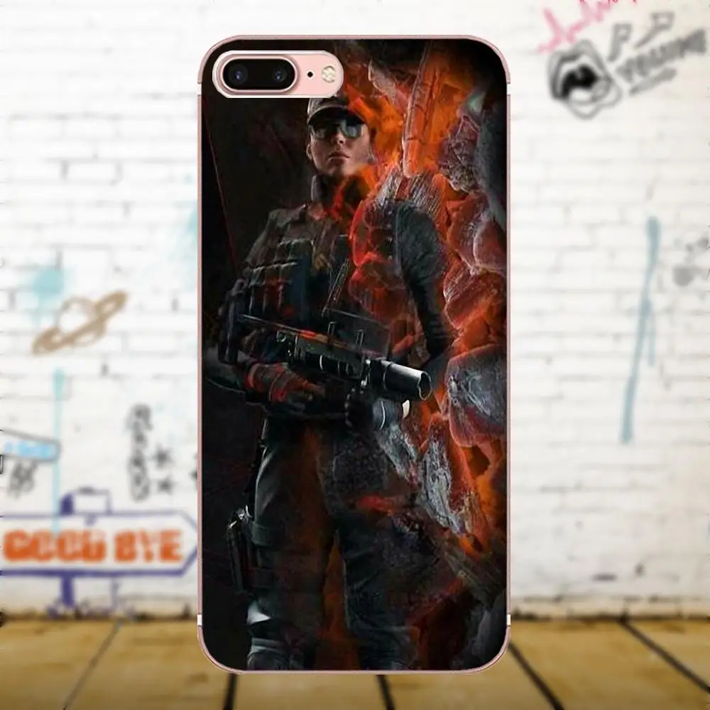as picture Мягкий Роскошный логотип Oedmeb Rainbow Six Siege для Xiao mi Red mi 5 4A 3 3S Pro mi 4 mi 4i mi 5 mi 5S mi Max mi x 2 Note 3 4 Plus - Цвет: as picture
