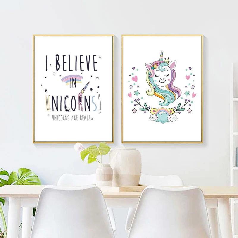 Фото Unicorn Art Print Canvas Painting Animals Posters And Prints Wall Poster Kids Nordic Decoration Home Unframed Дом и сад Unicorn Art Print Canvas Painting Animals Posters And Prints Wall Poster Kids Nordic Decoration Home Unframed Дом и сад