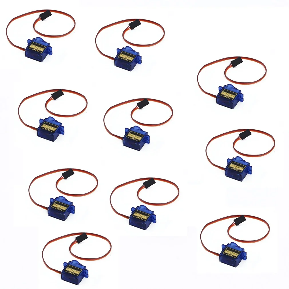 10 шт./лот QYWWRC SG90 9g Mini Micro Servo Для RC 250 450 вертолет самолет автомобиль Прямая