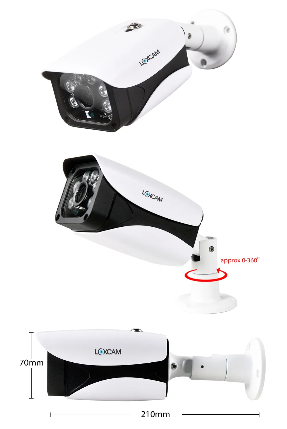H.265 8CH 4MP CCTV Системы 4 шт. металлический IP66 Водонепроницаемая Для дома и улицы