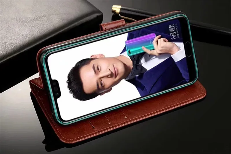 Кожаный чехол-кошелек PDGB для huawei P9 P10 Lite P20 Pro P30 Plus Nova 3 3E 4 Honor 6C 8C 8X Play 8A P Smart Book откидной мягкий чехол