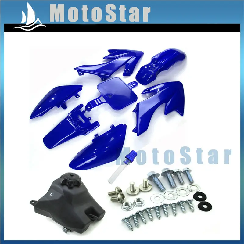 Синие пластиковые комплекты обтекателей крыла + винты бак вентиляционный клапан