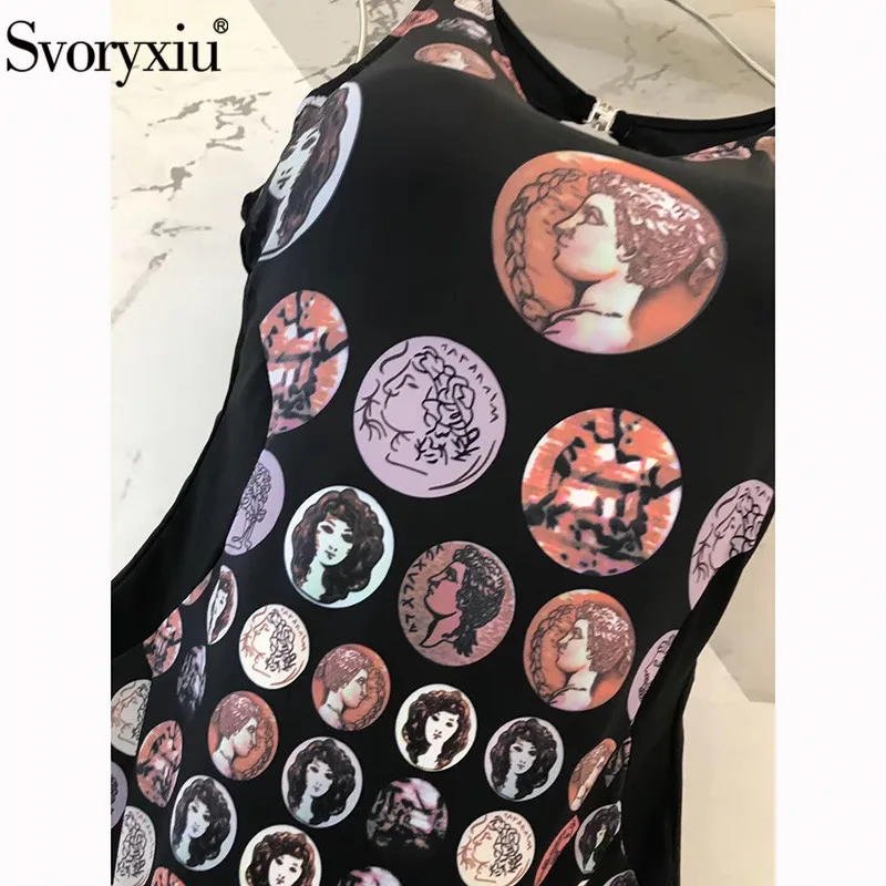 Svoryxiu 2019 летний дизайнерский сексуальный черный бикини боди Женские винтажные