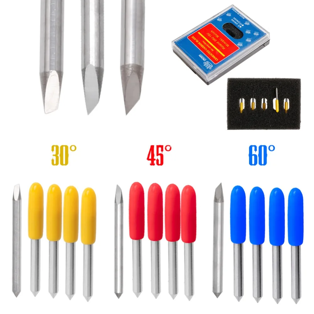 

5Pcs 30/ 45/ 60 Degree Blades Cutting Plotter For Roland Vinyl Cutter Blade