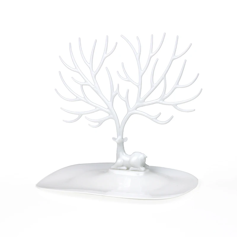 Deer Earrings Necklace Ring Pendant Bracelet Jewelry Display Stand Tray Tree Storage Racks Organizer Jewelry Shelf Holder