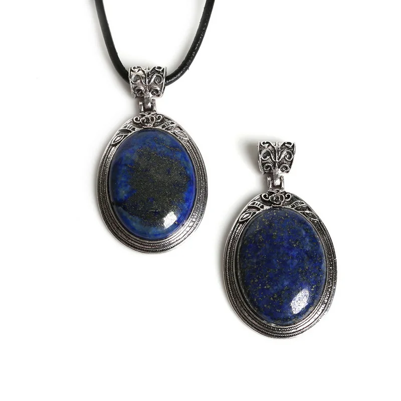 Лидер продаж! Овальная подвеска 38x67 мм из натурального камня для женщин модное