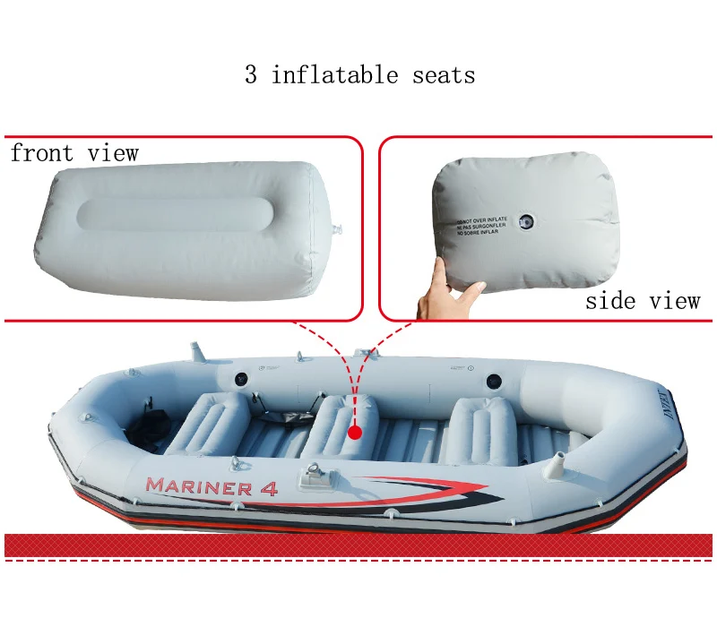 INTEX MARINER SUPER 4 человек надувная лодка для рыбалки 328*145*48 см 137 см алюминиевые oards ручной насос аксессуар A07001