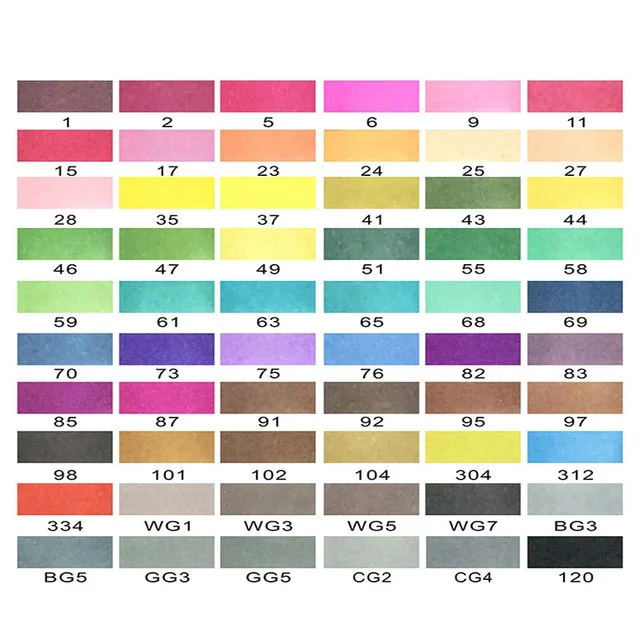 clothing 60 colors Улучшенный 40/60/80/120/160 Цвета ручка маркер комплект Dual Head эскиз маркеры кисточки ручка для рисования манга анимация дизайн товары для рукоделия - Цвет: clothing 60 colors