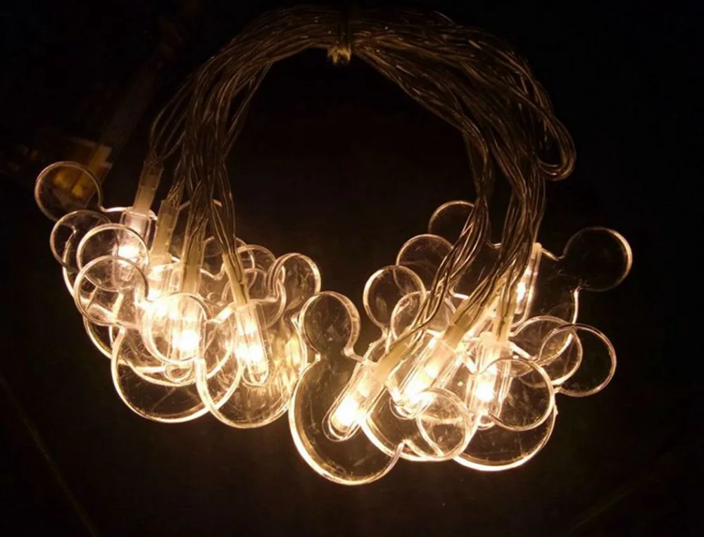 Girl Gift Light String Decor Mickey Mouse Kid Child Birthday 10 LED Carnival Christmas New Year Wedding Party Festival | Освещение