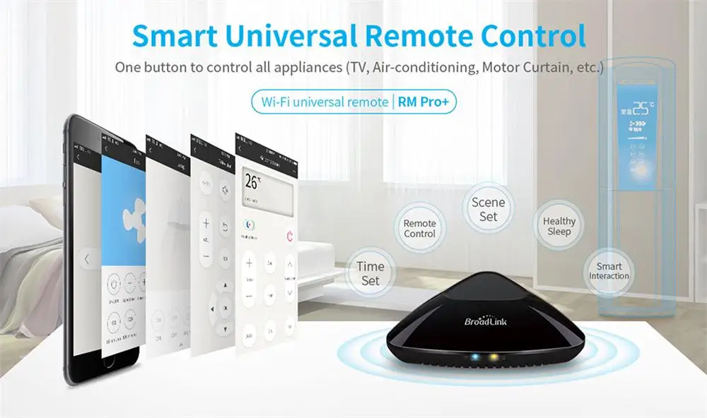 Broadlink RM Pro+ WiFi+ IR+ RF 315/433 МГц пульт дистанционного управления для Alexa Google Home IFTTT AU US UK EU Smart Home приложение управления