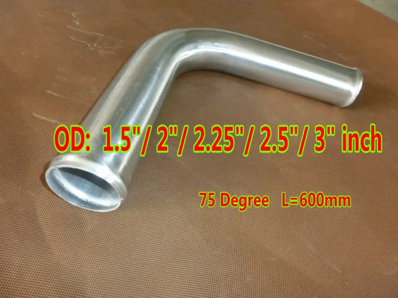 Алюминиевый шланг 75 градусов 38/51/57/63/76 мм длина = 600 наружный диаметр 1 5 дюйма/2 25