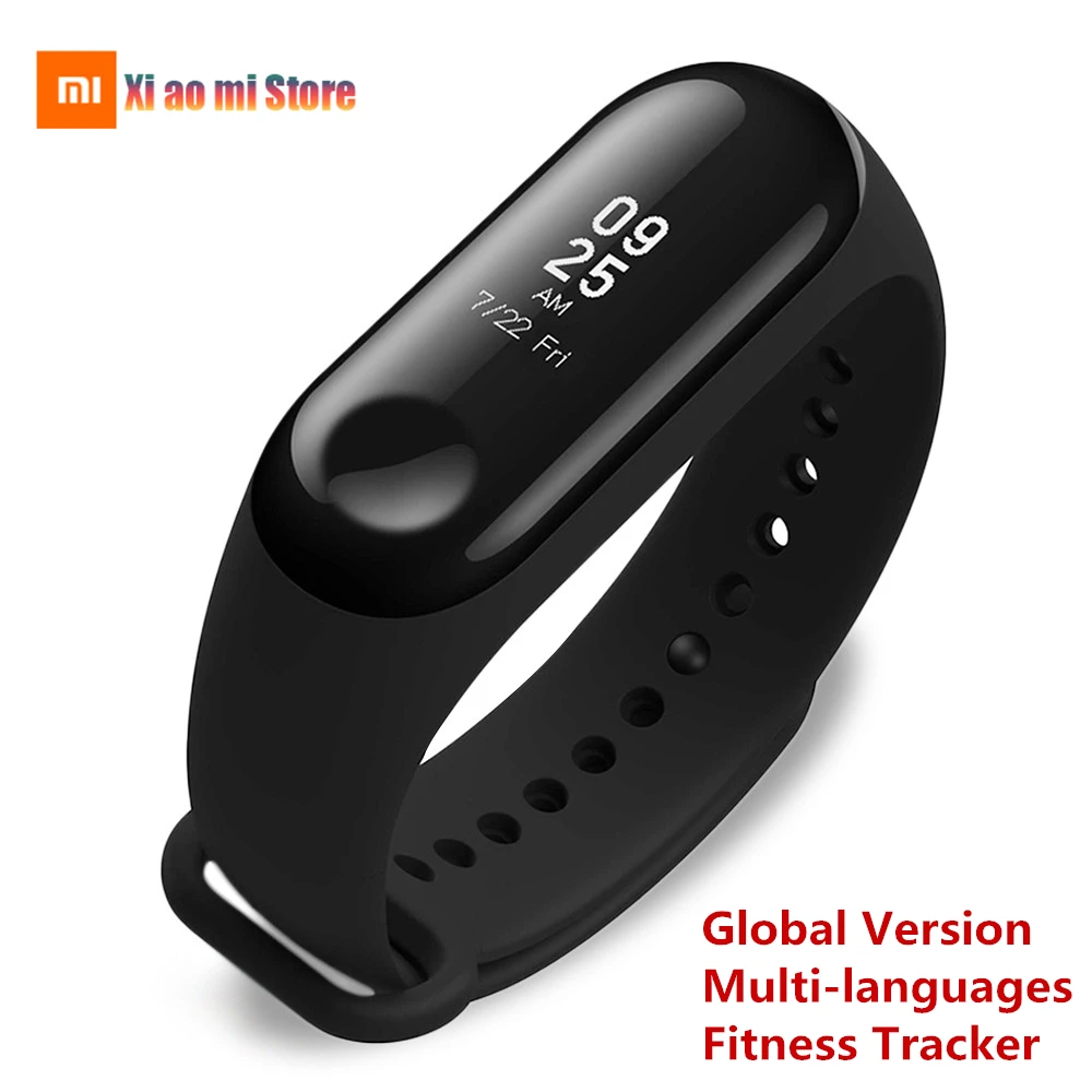Xiaomi mi Band 3 умный Браслет OLED сенсорный экран фитнес-трекер mi Band 3 глобальная версия сердечного ритма водонепроницаемый смарт-браслет