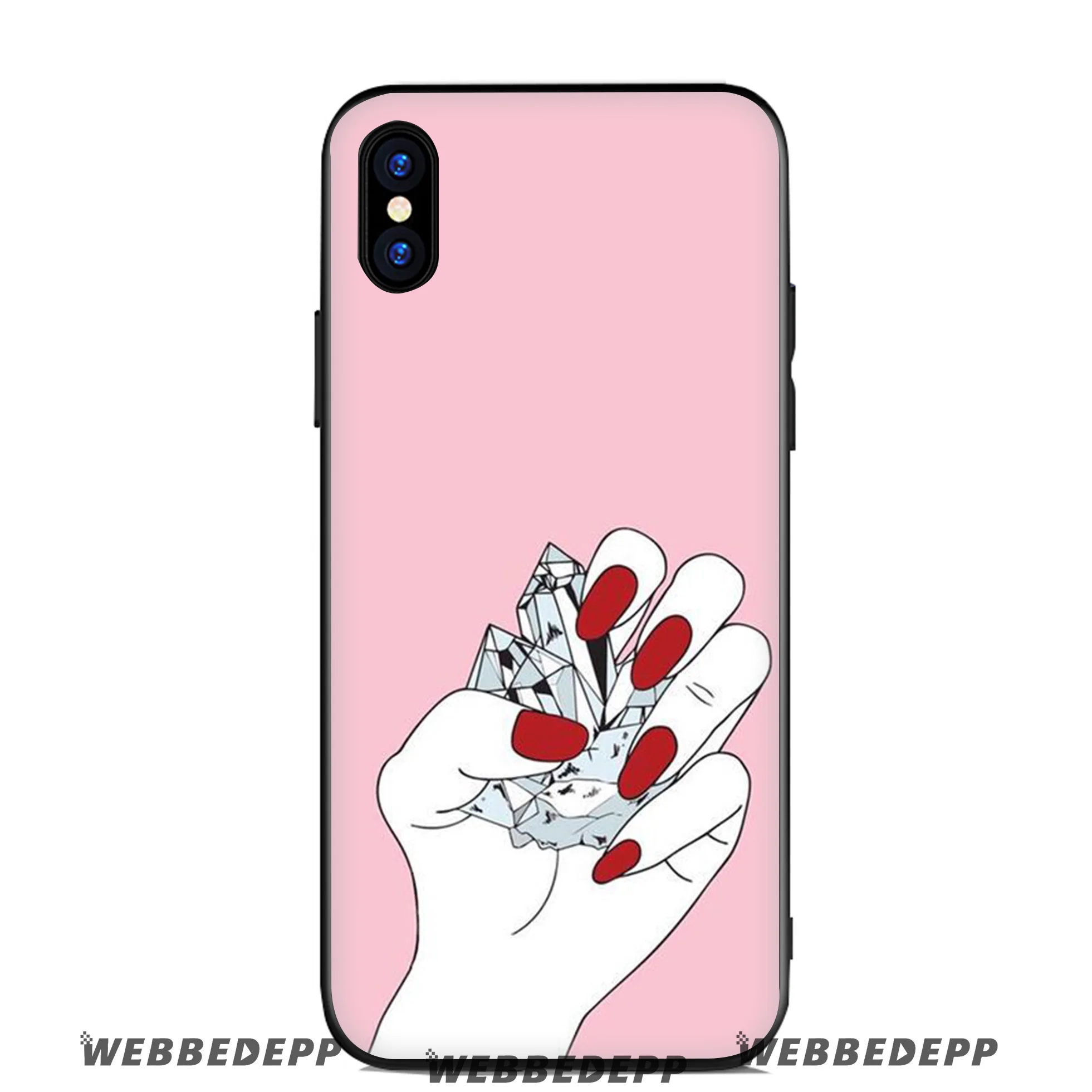 Мягкий силиконовый чехол WEBBEDEPP Kawaii для Apple iPhone 11 Pro Xr Xs Max X или 10 8 7 6 6S Plus 5 5S SE TPU |
