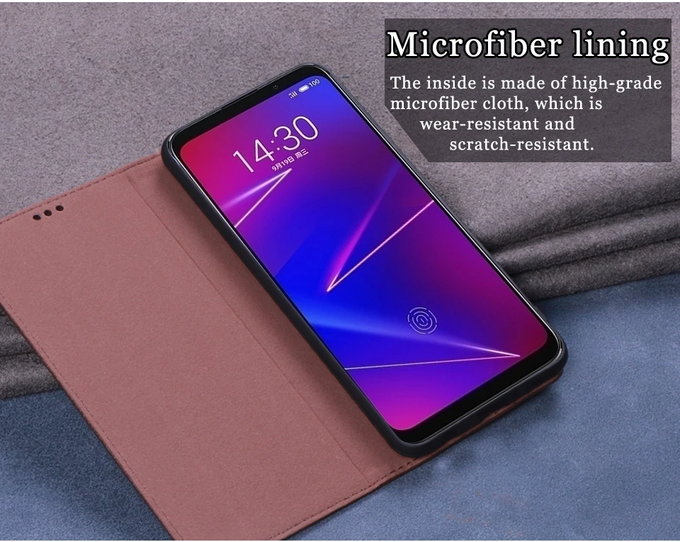 Роскошный кожаный флип чехол RYKKZ для Meizu 16 X подставка мобильного телефона 16X 16th Plus