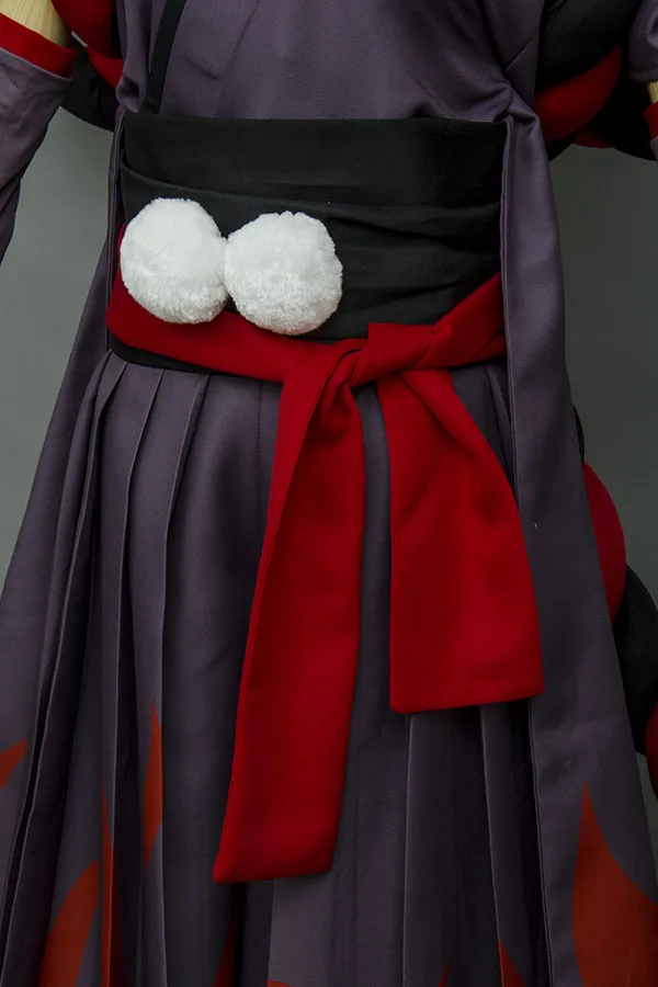 Onmyoji cosplay Reaper Black Meikai No Yakujin сатиновое японское кимоно шикигами черный красный Униформа костюм для Хэллоуина полный комплект