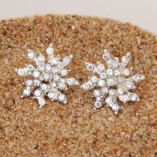 Модные женские Кристаллы Стразы Снежинка звезда свадебные изысканные ювелирные