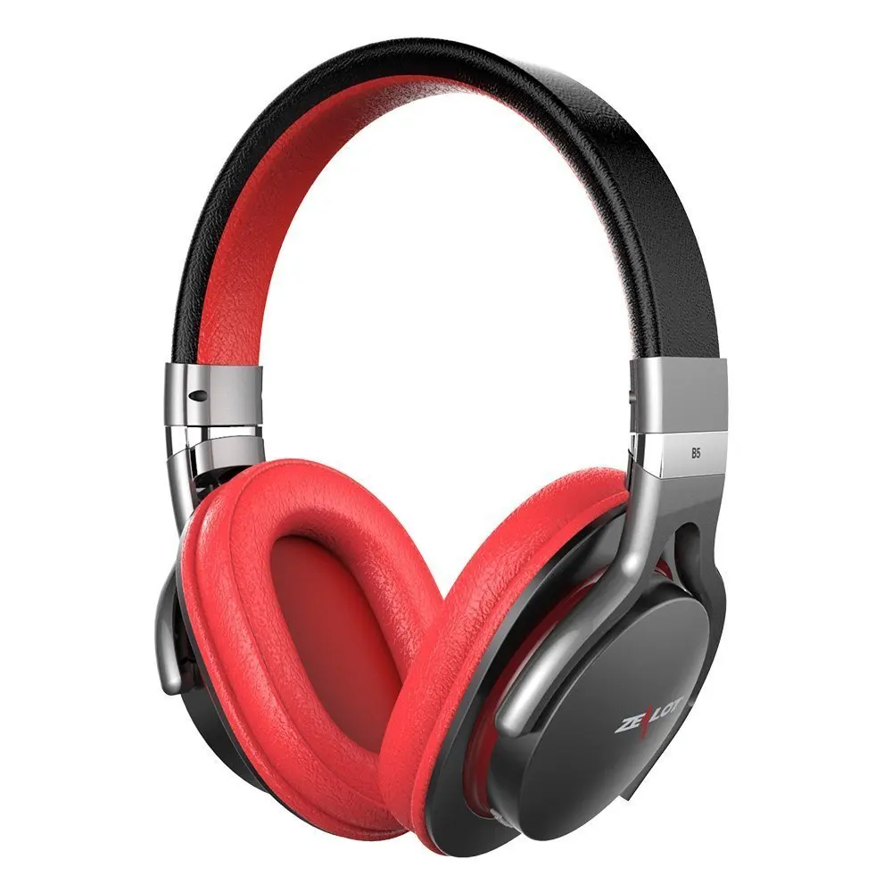 Zealot B5 Bluetooth наушники стерео бас беспроводные наушники Bluetooth гарнитура с микропоном поддержка TF слот для карт, черный, красный