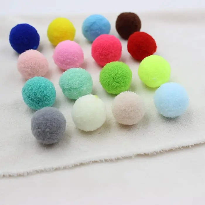 50 шт. разноцветные шарики из полиэстера 19 мм|craft pom poms balls|project |
