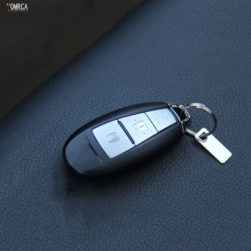 Верхний слой кожаный автомобильный чехол для брелка с ключом кошелек