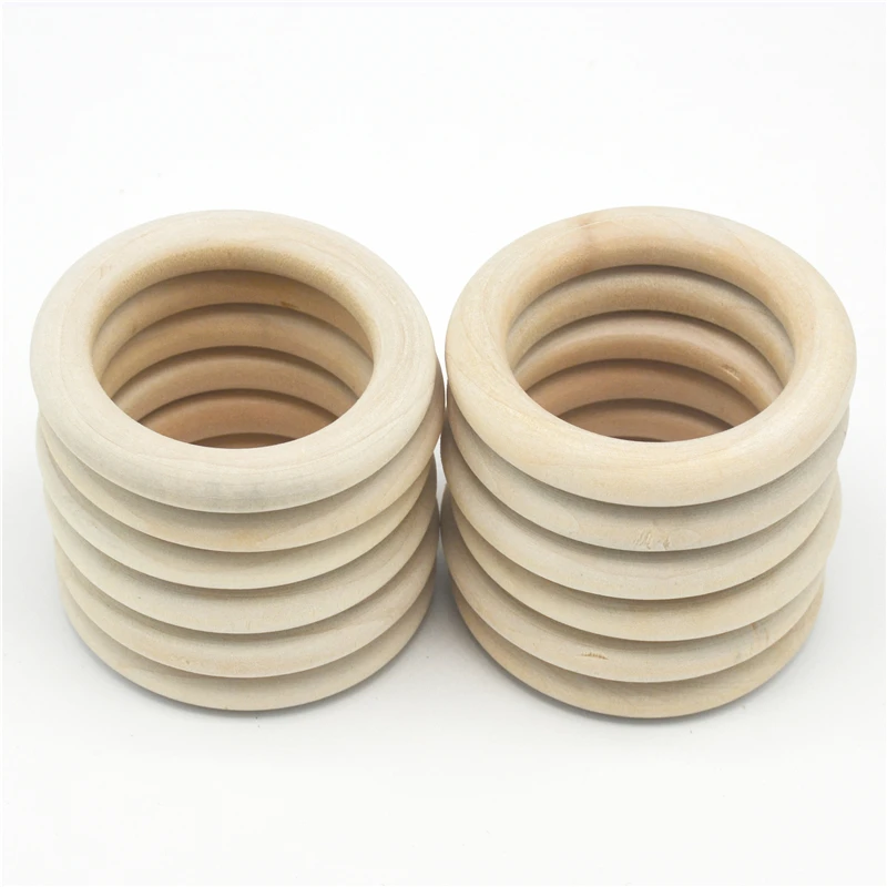 5 шт. детские деревянные кольца для прорезывания зубов 55 мм|bracelet craft|crafts diynatural teething