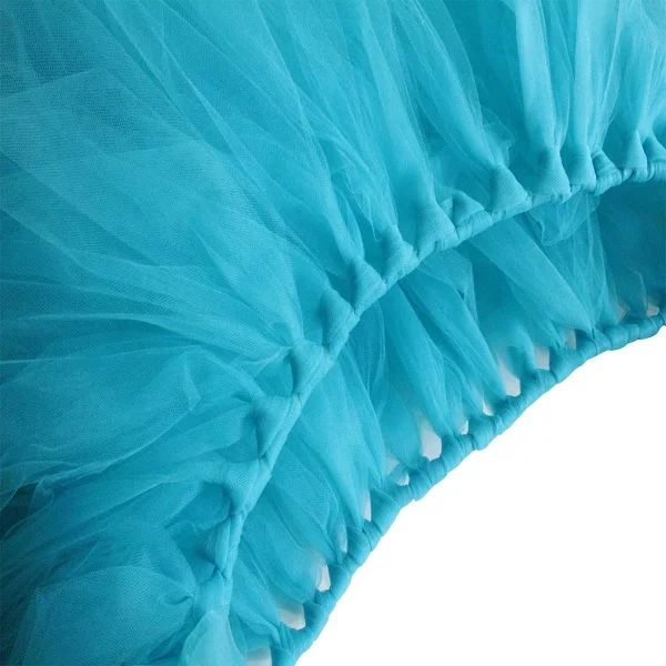 Turquoise 5 шт. в партии, 100*80 см, фатиновая юбка-пачка для стола, фатиновая юбка-пачка для дня рождения, юбка-пачка, Свадебная вечеринка, украшение домашний текстиль - Цвет: Turquoise