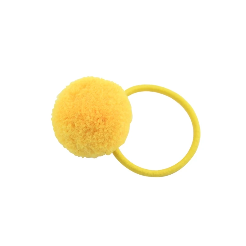 

12Pcs Baby Girls Kids Faux Fur Ball Hair Ties Ball Rope Ring Ponytail Holder Hot Hair Accessories Elastic Band For Kids