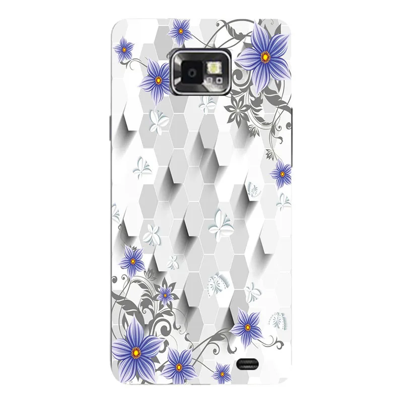 Чехол для Samsung Galaxy S2 i9100 galaxy s2 plus i9105 модная задняя крышка с розами жесткие чехлы