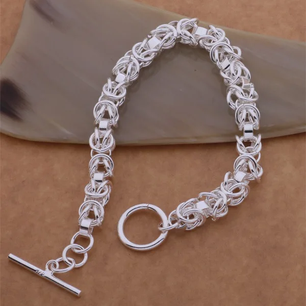 Красивый модный посеребренный очаровательный браслет великолепные ювелирные