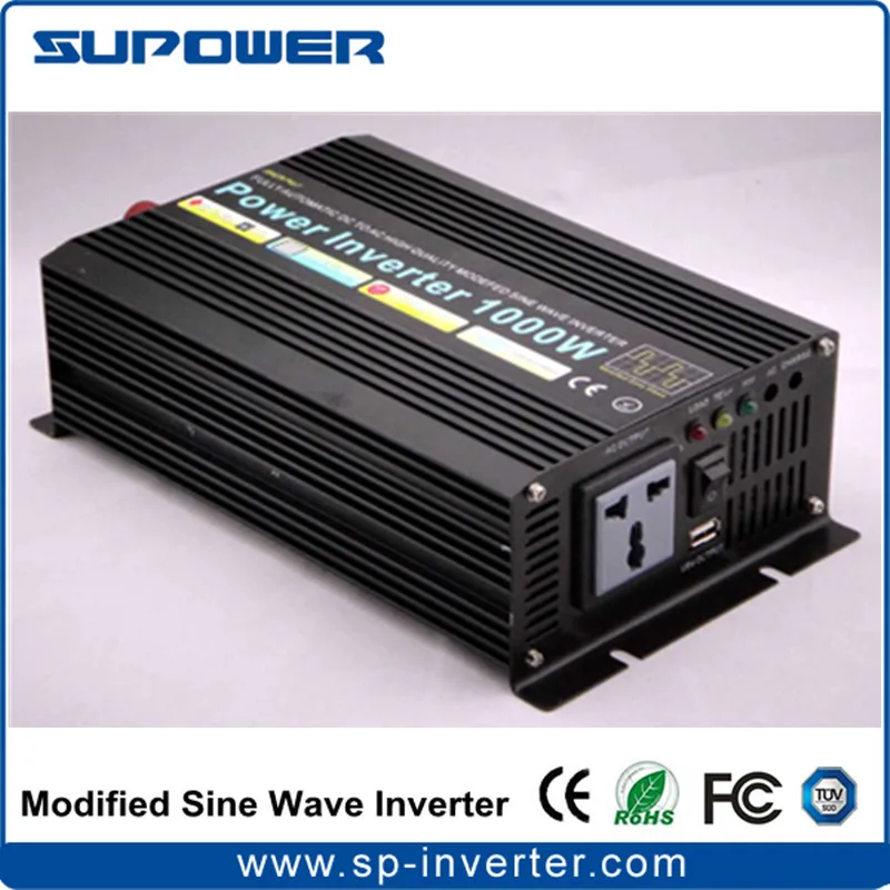 CE RoHS DC 12V 24V 36V 48V to AC 220V 120V автомобильный инвертор 1000W для автономной солнечной
