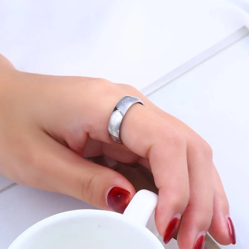 RIR простое модное кольцо для женщин и мужчин из нержавеющей стали вы-мой