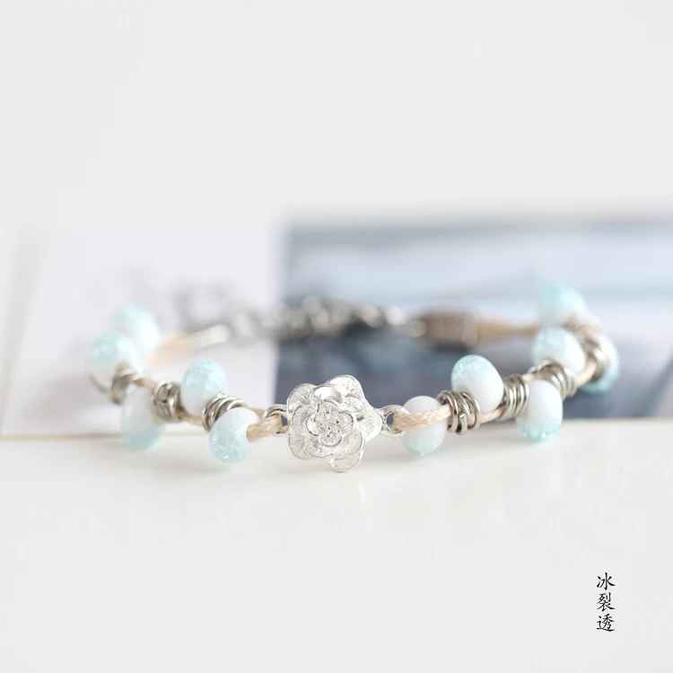 Новый дизайн 2020 очаровательные керамические бусины ручной работы со льдом и