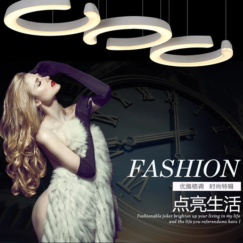 Подвесной светильник Z из акриловых элементов простой стеклянный с тенями s