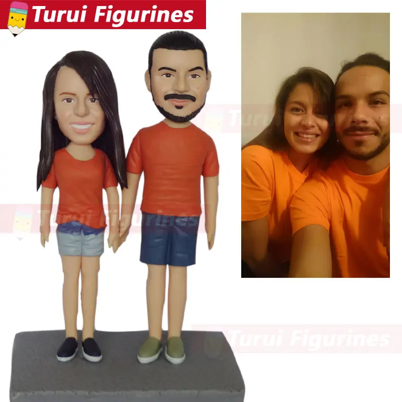 3D скульптура из фото персонализированные куклы с поплавком портреты от