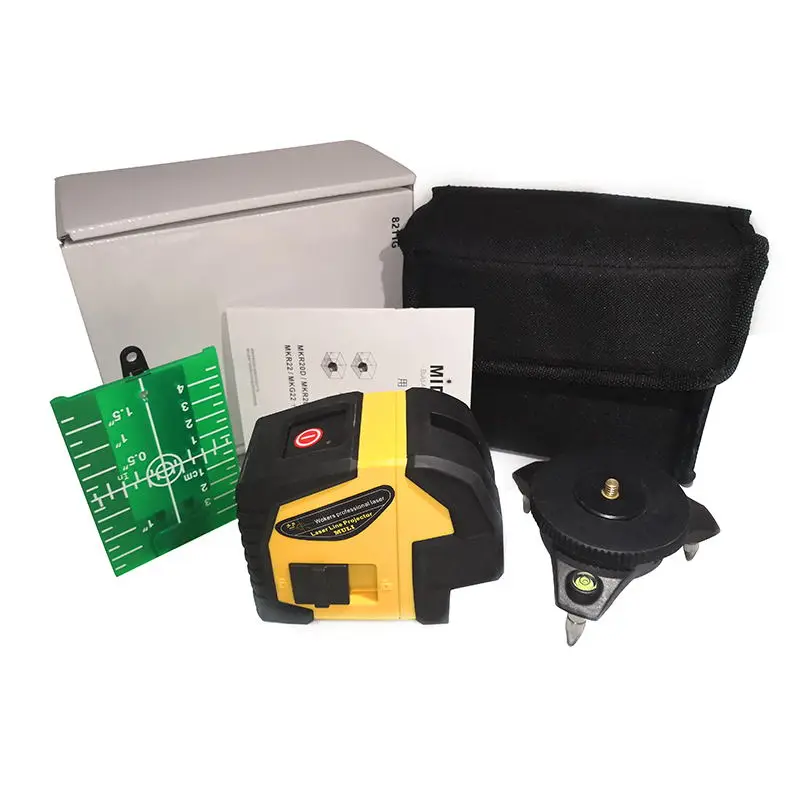 Миниатюрный двухлинейный лазерный уровень muli с перекрестными линиями