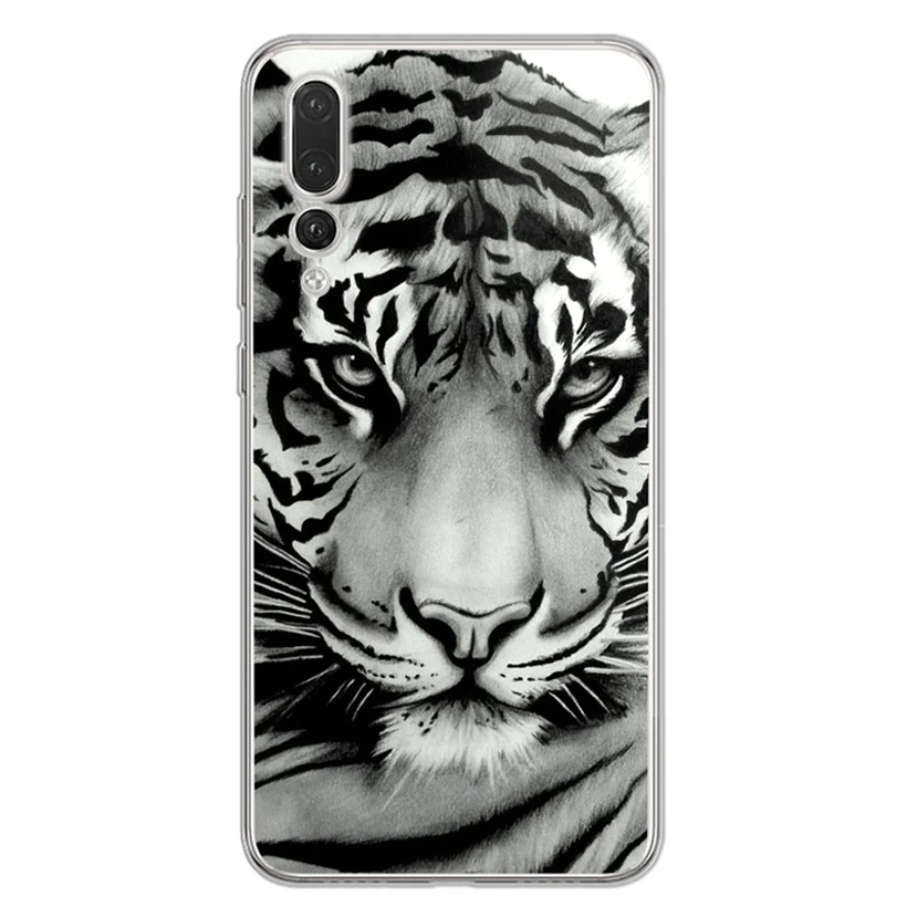 Case For Huawei Honor 7A 8A 8X 8C 9 10 Mate 20 P9 P10 lite/P8 Lite Y5 II Nova 3 Soft Paint TPU Cover lion Leopard AC105 |