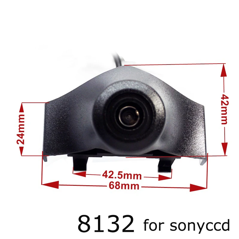 8132SN CCD HD Автомобильный передняя решетка Камера для Audi Q3 Q7 audi A6L quattro вид спереди камера водонепроницаемая HD ночное видение Анти-туман - Название цвета: 8132SN