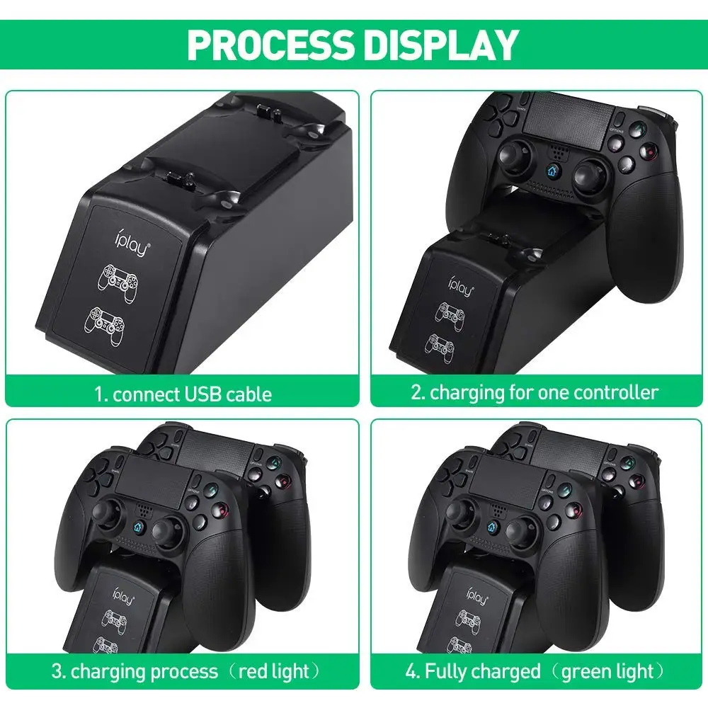 Cleswe зарядная станция GX04 Зарядная база для PS4/Slim/Pro контроллер | Электроника