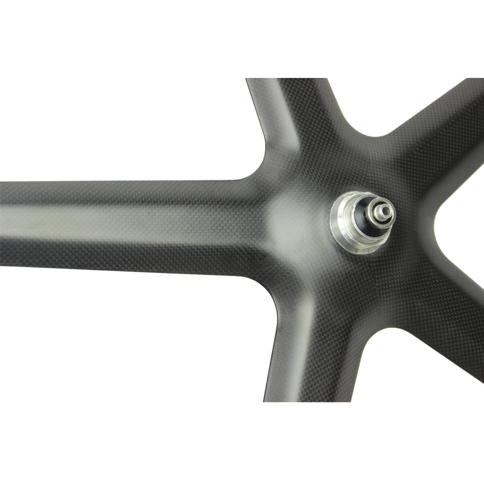 ELITEWHEELS Триатлон Углеродные шоссейные велосипедные колеса пять лезвий спицы