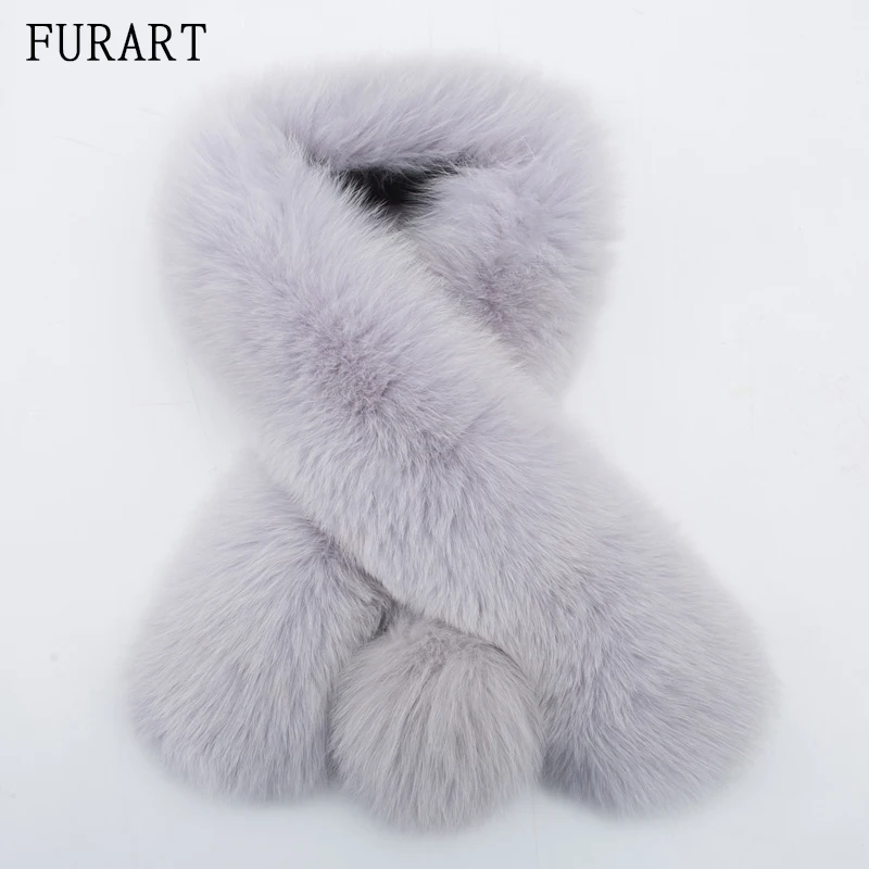 Новые женские лисий мех шарф для зиму естественно меховые шарфы с лисьим мехом